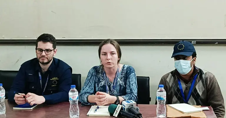 ইউরোপীয় ইউনিয়নের পর্যবেক্ষকদের সঙ্গে সাংবাদিকদের মতবিনিময় সভা